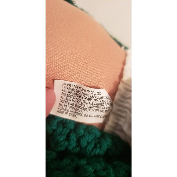 1991 Treasure Troll Tot 14" Doll Bellybutton Wishstone Vintage Dragon Outfit - Picture 13 of 15